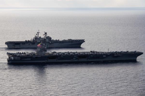 The carrier remained in the Mediterranean while its accompanying ships sailed into the Red Sea and repeatedly intercepted incoming ballistic missiles and attack dro<em></em>nes fired by Houthi rebels in Yemen.