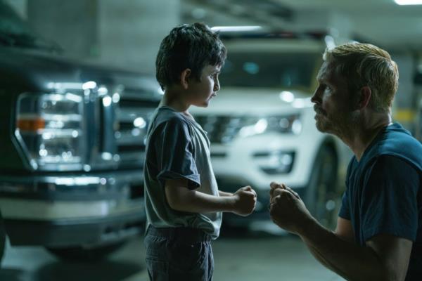 Jim Caviezel (right) in a scene from