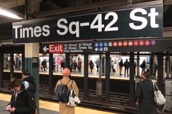 Times Square subway. 