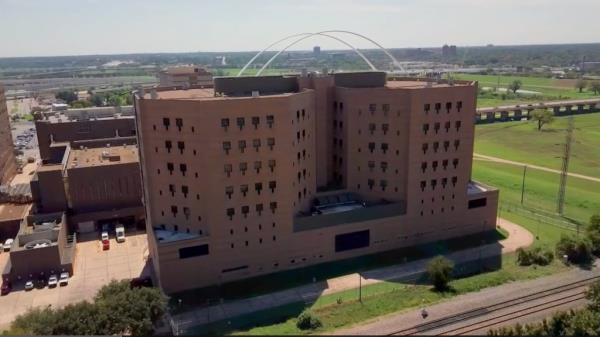 The Dallas County Jail is pictured.