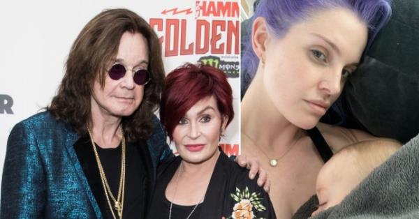 Ozzy, Sharon, Kelly Osbourne and baby Sidney