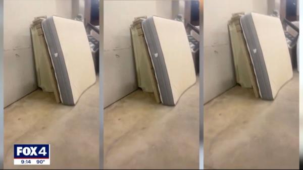 Abney found his belo<em></em>ngings in the outside dumpster of his building, but many items had been taken or damaged. 