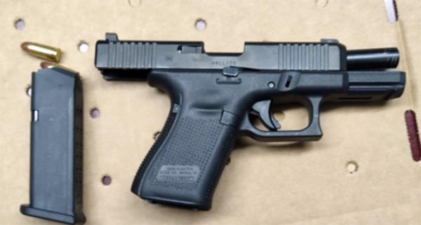 A gun. 