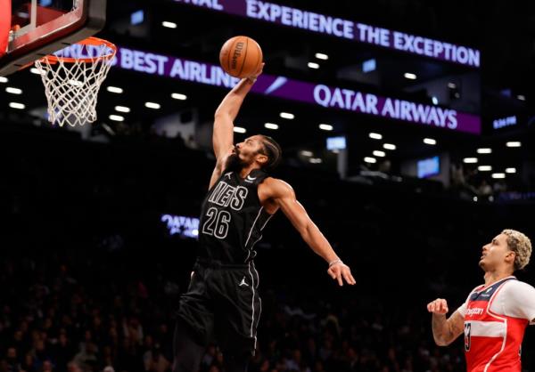 The Nets rolled to a dominant 124-97 win over the Wizards.