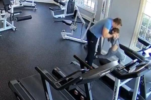 Fatal treadmill workout. 