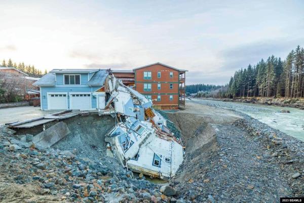 But as you click through the listing photos, you soon come to realize half of the home has crumbled. 