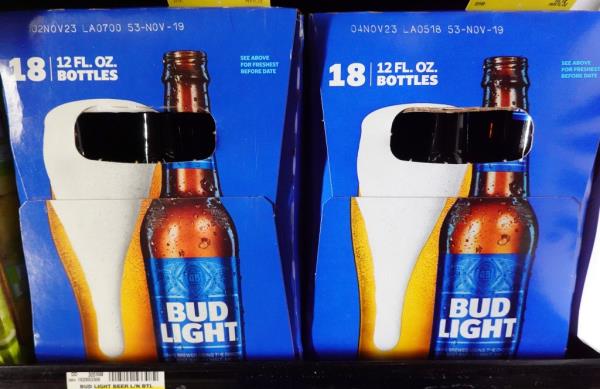 Bottles of Bud Light