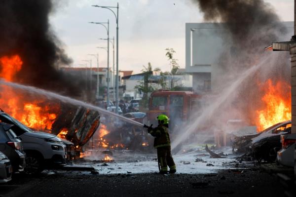 Gaza Strip fire.