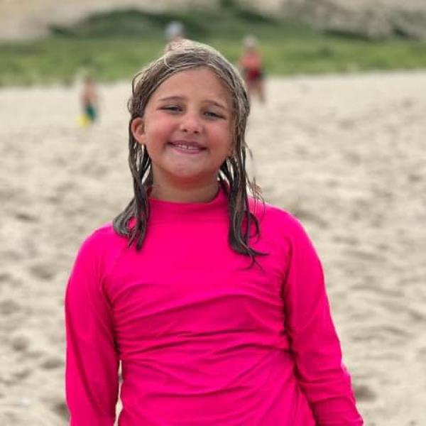 The 9-year-old girl was found hiding in the cupboard of a camper that he had recently moved into.