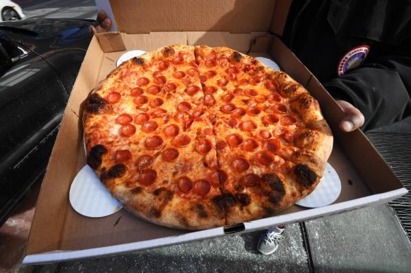 A hearty NYC pie with pepperoni