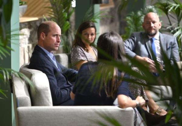 The Prince of Wales during a visit to the Lo<em></em>ndon headquarters of Sustainable Ventures, Europe's largest climate tech hub, to hear more a<em></em>bout the work they are doing to support small businesses scale up. Picture date: Thursday October 5, 2023. PA Photo. See PA story ROYAL William. Photo credit should read: Kate Green/PA Wire