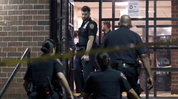 Cops on the scene of the shooting