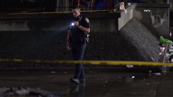 Cops on the scene of the shooting