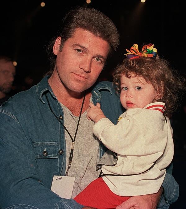 Billy Ray Cyrus and Miley in 1994. 