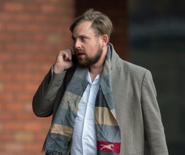 PLEASE NOTE: LIVE RATES APPLY. Pictured at court is Scott Purslow. Emma Beaumont a leading wedding dress designer was run down by her ex-boyfriend Scott Purslow with his powerful Mercedes pick-up truck as they had a bitter row in the street over their two children. Purslow was fined for assault. Disclaimer: While Cavendish Press (Manchester) Ltd uses its' best endeavours to establish the copyright and authenticity of all pictures supplied, it accepts no liability for any damage, loss or legal action caused by the use of images supplied. The publication of images is solely at your discretion. For terms and co<em></em>nditions see http://www.cavendish-press.co.uk/pages/terms-and-conditions.aspx