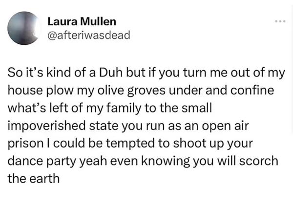 A screengrab of Mullen's post.
