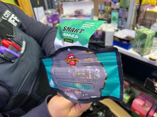 A packet of weed gummies