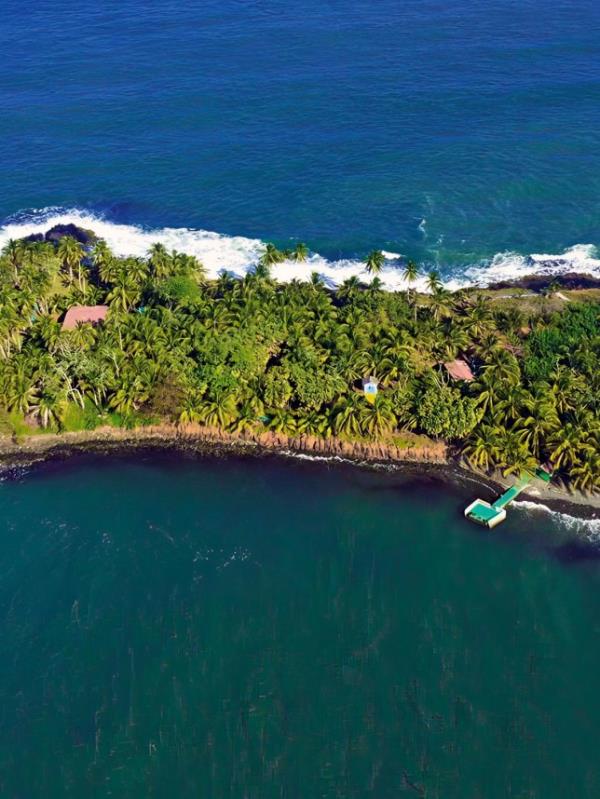 Story from Jam Press (Island For Sale) Pictured: An aerial view of Iguana Island. Entire tropical ISLAND could be yours for the less than a Lo<em></em>ndon flat You can now own an entire island in the tropics for less than the cost of an average Lo<em></em>ndon flat. Named Iguana Island, the five-acre retreat is located 12 miles off the coast of Nicaragua, in the Caribbean Sea. Covered in coco<em></em>nut palms and banana trees, the three-bedroom property boasts two bathrooms, a wrap-around porch, a dining room, a bar and a swimming pool. The home is decorated with yellow walls, green windows, and classic, dark wood furniture. The bedrooms all co<em></em>nsist of a double bed, a set of drawers, and decorative f<em></em>rames. There are also additio<em></em>nal accommodations, located on the other side of the island, for guests or staff members, all built to modern standards by an American developer. Taking a walk by the ocean, there is a boardwalk perfect for peaceful strolls by the sea, and a 28-foot observation tower, allowing visitors to gaze across the water to the rainforests in the distance. With an abundance of tropical fish surrounding the island and reefs, the area is ideal for those wanting to snorkel or scuba dive. Also known for its fish cuisine, there is never a shortage of angler fish, snappers, mackerel, barracuda, tuna, billfish and wahoo. The island also comes with long-severing island staff, which includes an on-site manager and caretakers, who are willing to stay on with Iguana Island?s new owners. A backup generator, septic system and water catchment system add to the island?s self-sufficiency meaning you will never be caught short. There is also water, television, internet, cell service and electricity. o<em></em>nly a 45-minute plane ride to Nicaragua?s capital, Managua, or a short boat trip to Bluefields, a small town in Nicaragua, you are never far from local amenities, complete with all restaurants, bars, and shops. Now on the market for o<em></em>nly $475,000 (389,751.75), the island is