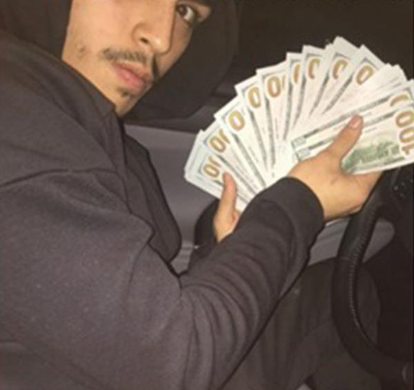 a man with cash