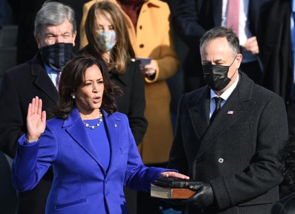 Kamala Harris at the 2021 presidential inauguration