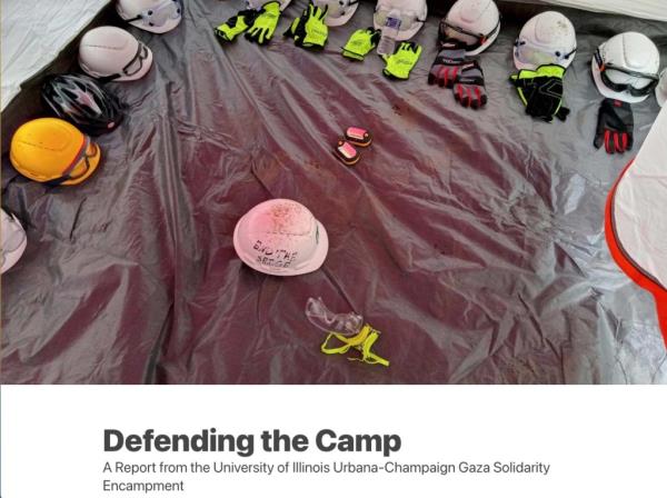 The website revealed the strategies for setting up and defending the encampments on campuses.