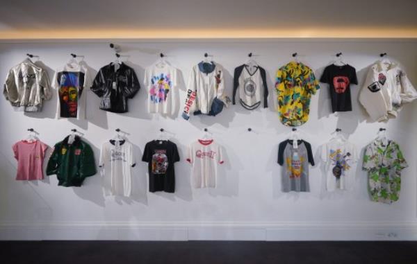 Items of clothing from Freddie Mercury's perso<em></em>nal collection, on display during a photo call at Sotheby's in London, ahead of their auction. Picture date: Thursday August 3, 2023. PA Photo. Photo credit should read: Yui Mok/PA Wire