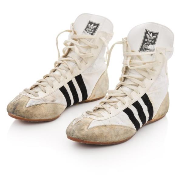 A pair of Adidas high top sneakers, est. ?3,000 - ?5,000