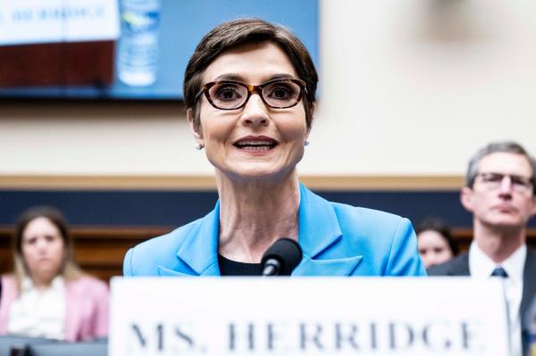 Herridge testifying before the House Judiciary Committee a<em></em>bout the circumstances surrounding her exit from CBS News. 