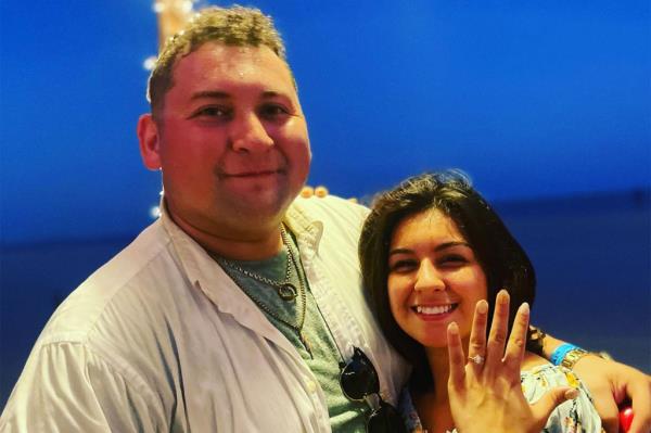 The newlyweds couple became engaged in September 2023.