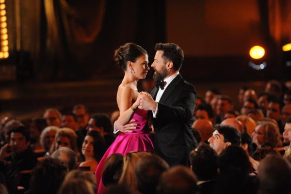 Sutton Foster and Hugh Jackman at the 2022 Tony Awards.