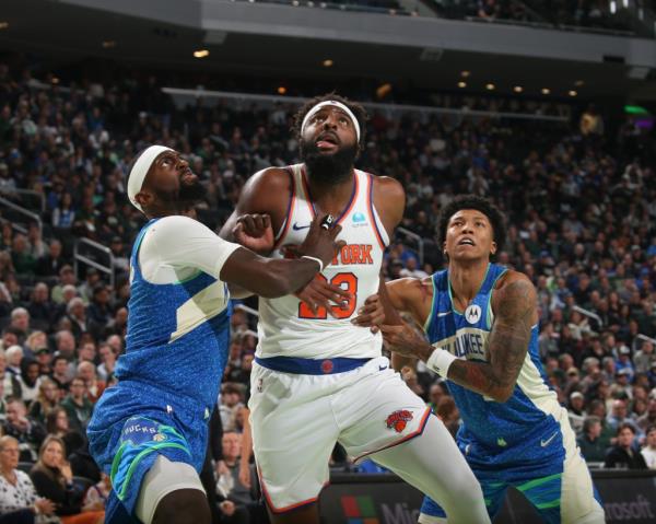 Mitchell Robinson is averaging a career-high 10.3 rebounds per game this season.
