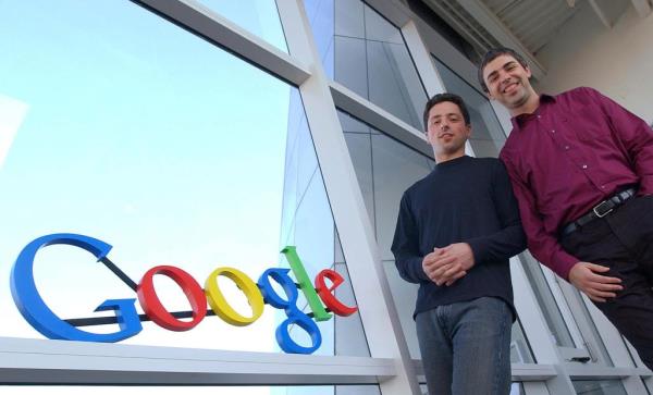 Google co-founders Larry Page and Sergey Brin