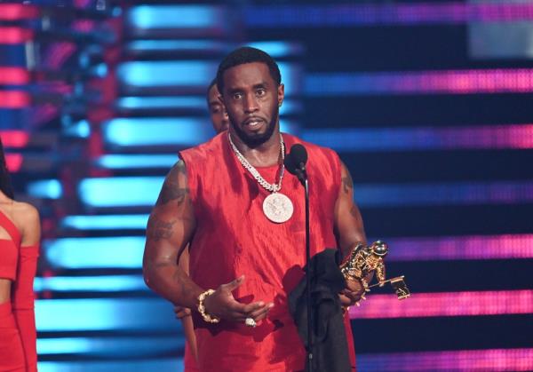 Diddy accepts the Global Icon Award o<em></em>nstage at the 2023 MTV Video Music Awards held at Prudential Center on September 12, 2023 in Newark, New Jersey. 