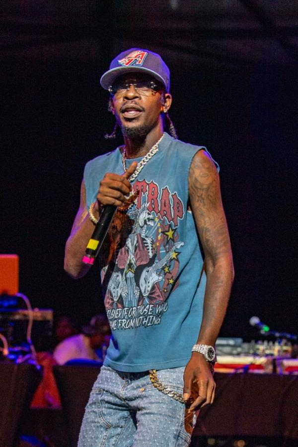 Rich Homie Quan at The Aretha Franklin Amphitheatre in Detroit, Michigan, in 2023.