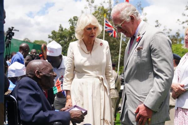 King Charles III and Queen Camilla meet veteran Samwel Nthigai Mburia