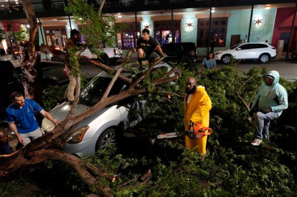 Houston Mayor John Whitmire said at least four people were killed by the storm and state resources were being requested to help with the recovery.