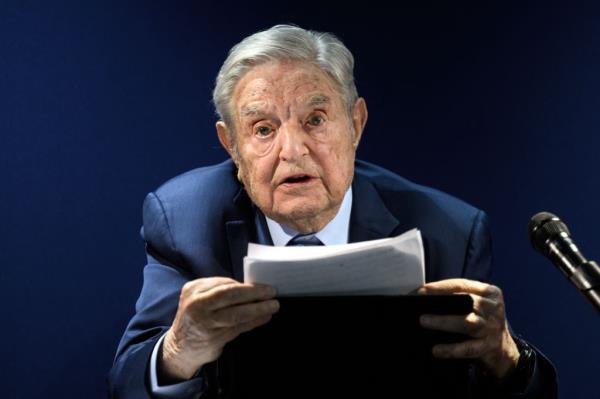 George Soros, Hungarian-born US investor and philanthropist.