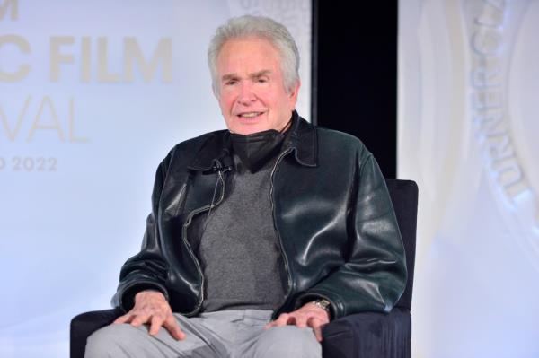 Special guest Warren Beatty speaks o<em></em>nstage during the screening of aHeaven Can Waita during the 2022 TCM Classic Film Festival at the The Hollywood Roosevelt on April 23, 2022 in Los Angeles, California.