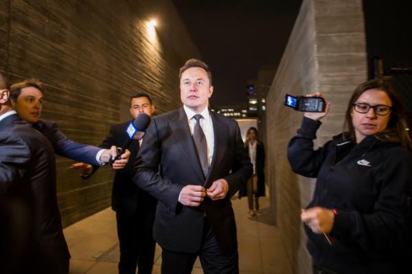 Musk is seen in Los Angeles federal court in 2019. He was found not liable in the lawsuit.