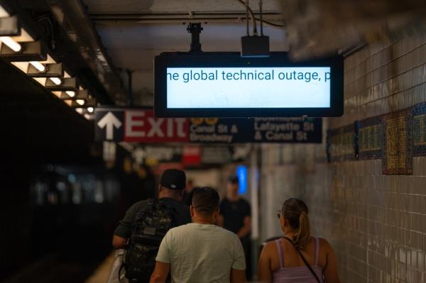 Subway sign does not work.