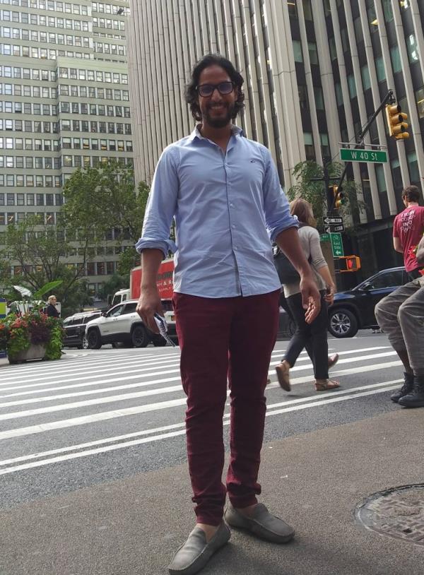 Zakaria El Sherief is seen in an undated Facebook photo co<em></em>nfirmed by coworkers at the Roma Pizzeria