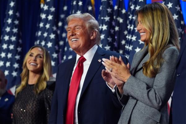 Lara Trump, Do<em></em>nald Trump and Melania Trump