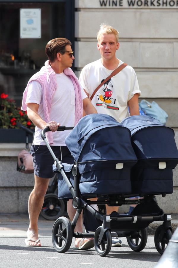 Ollie and Gareth Locke-Locke with twins
