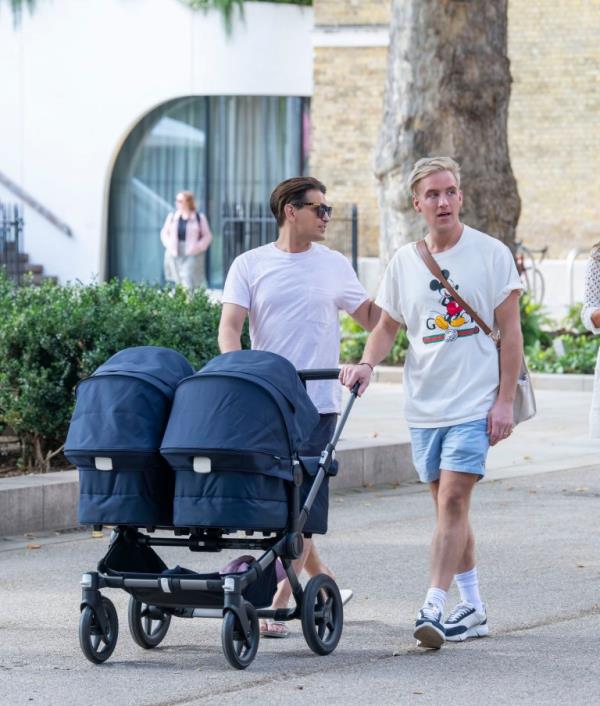 Ollie and Gareth Locke-Locke with twins