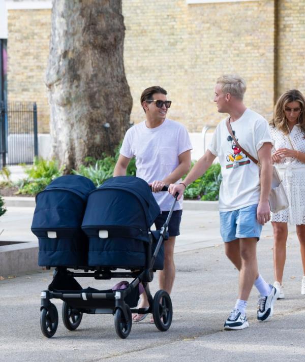 Ollie and Gareth Locke-Locke with twins