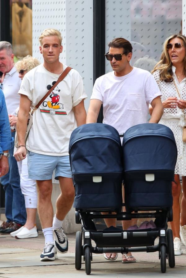Ollie and Gareth Locke-Locke with twins