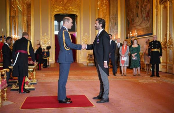 Prince William with Jason Knauf. 
