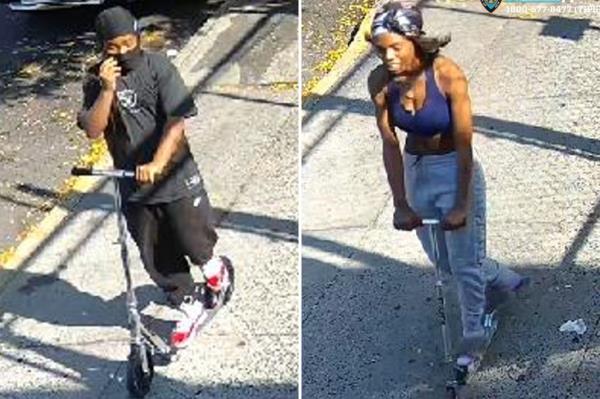 The 88-year-old victim was targeted by the two brutes as she walked on 50th Street near Fifth Avenue in Sunset Park around 4 p.m. Sunday, cops said.