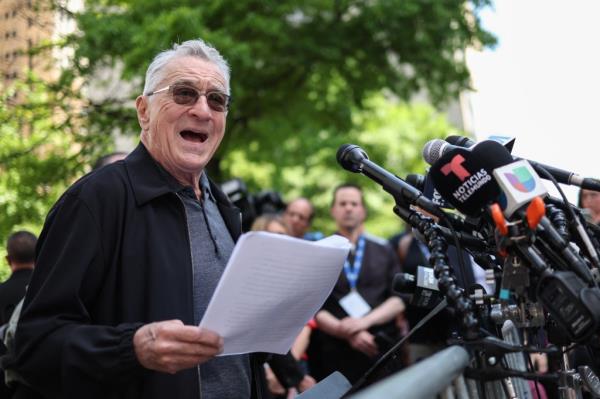 Trump blasted Robert De Niro early Wednesday on Truth Social, calling the actor a “wacko” and mocking his participation in a Biden campaign press co<em></em>nference outside the Manhattan courthouse wher<em></em>e the former president is being tried.