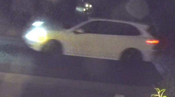 The getaway vehicle police say was used by the suspects after Alberts was murdered